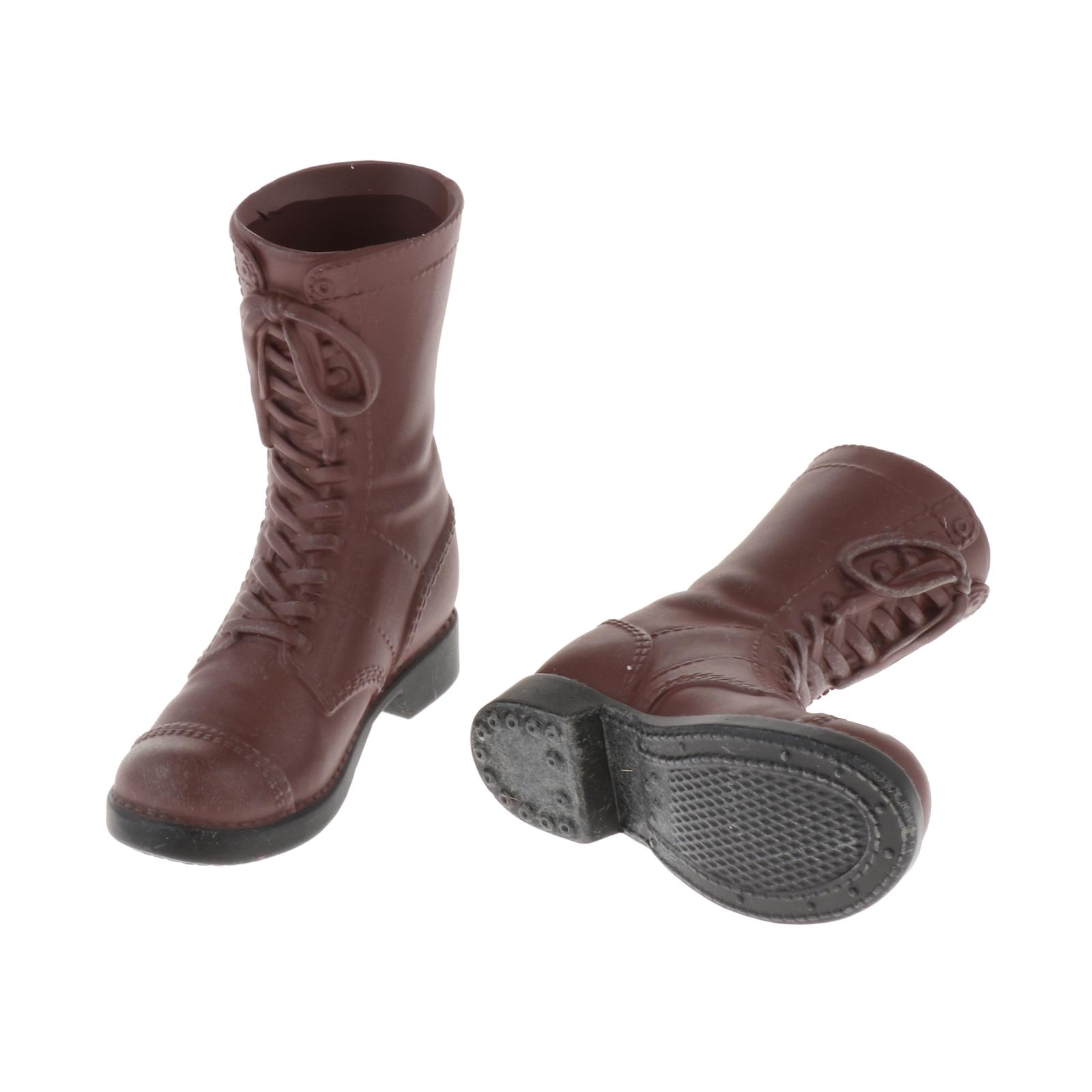 Handmade 1/6 Scale Male Soldier Hollow Combat Boots Shoes for HT Toy 12 Inch Male Action Figure Men Body Doll Model Parts