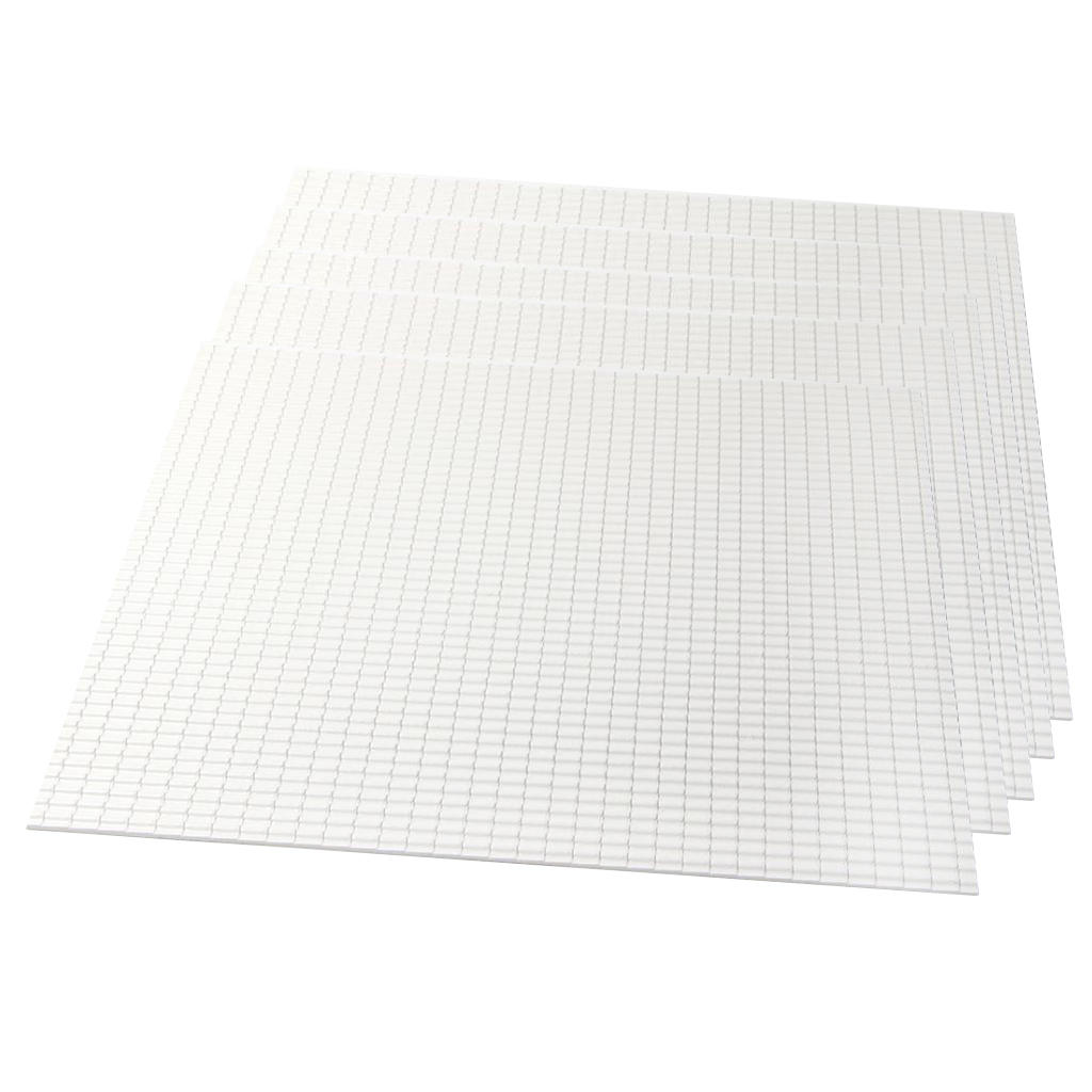 5pcs Simulation Roof Tile White For House Landscape Scenery 270 X 270 X 2mm