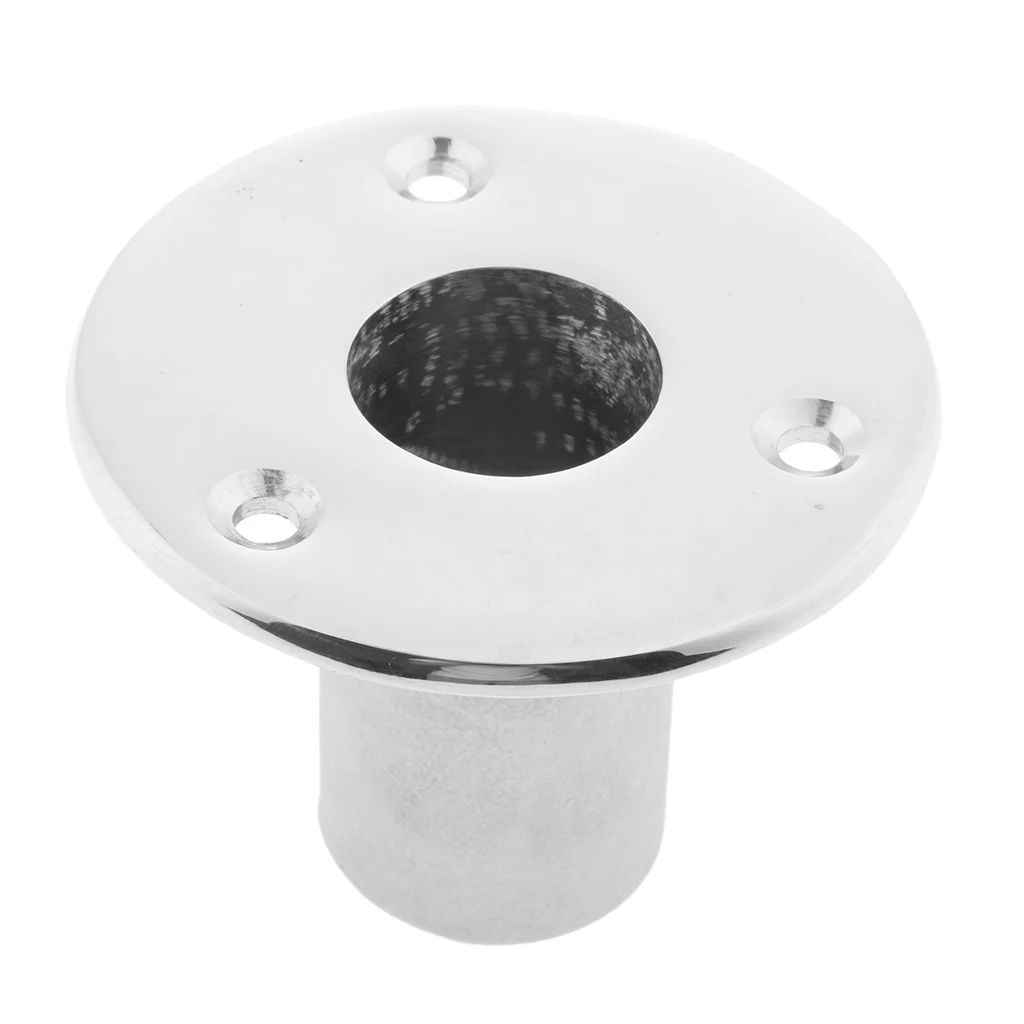 Marine Boat Yacht 316 Stainless Steel 90 Degree Embedded Deck Pipe Base 25mm