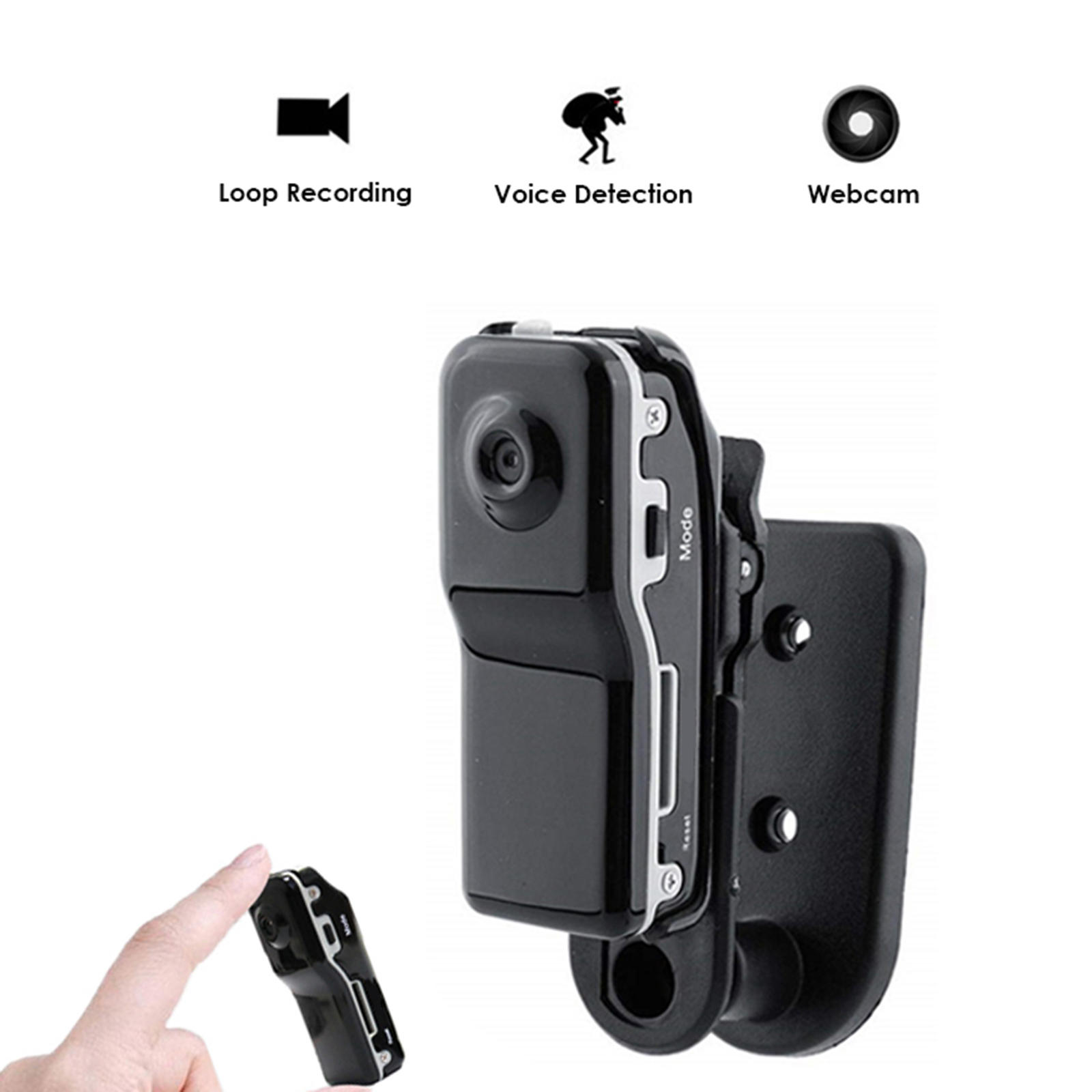 MD80 Mini DV DVR Sports Camera for Bike /Motorbike Video Audio Recorder 480P HD DVR Mini DVR Camera + Holder