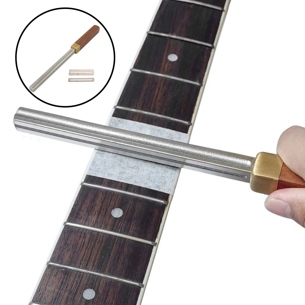Rectangle Guitar Fret Dressing Crowning File Luthier Diamond Coating Repairing Dressing Tool Accessory
