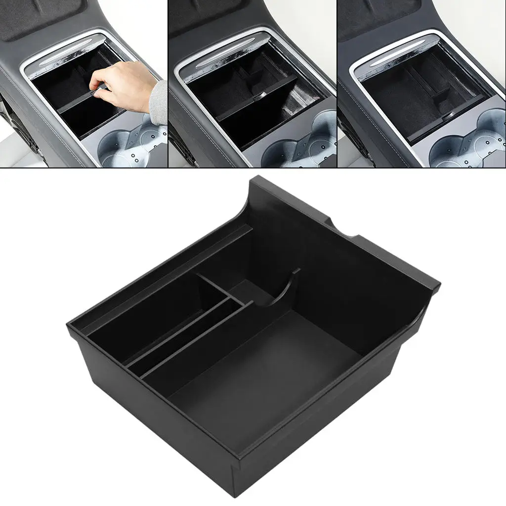 Car Center Console Organizer Tray Storage Box Holder for Tesla Model 3 Car