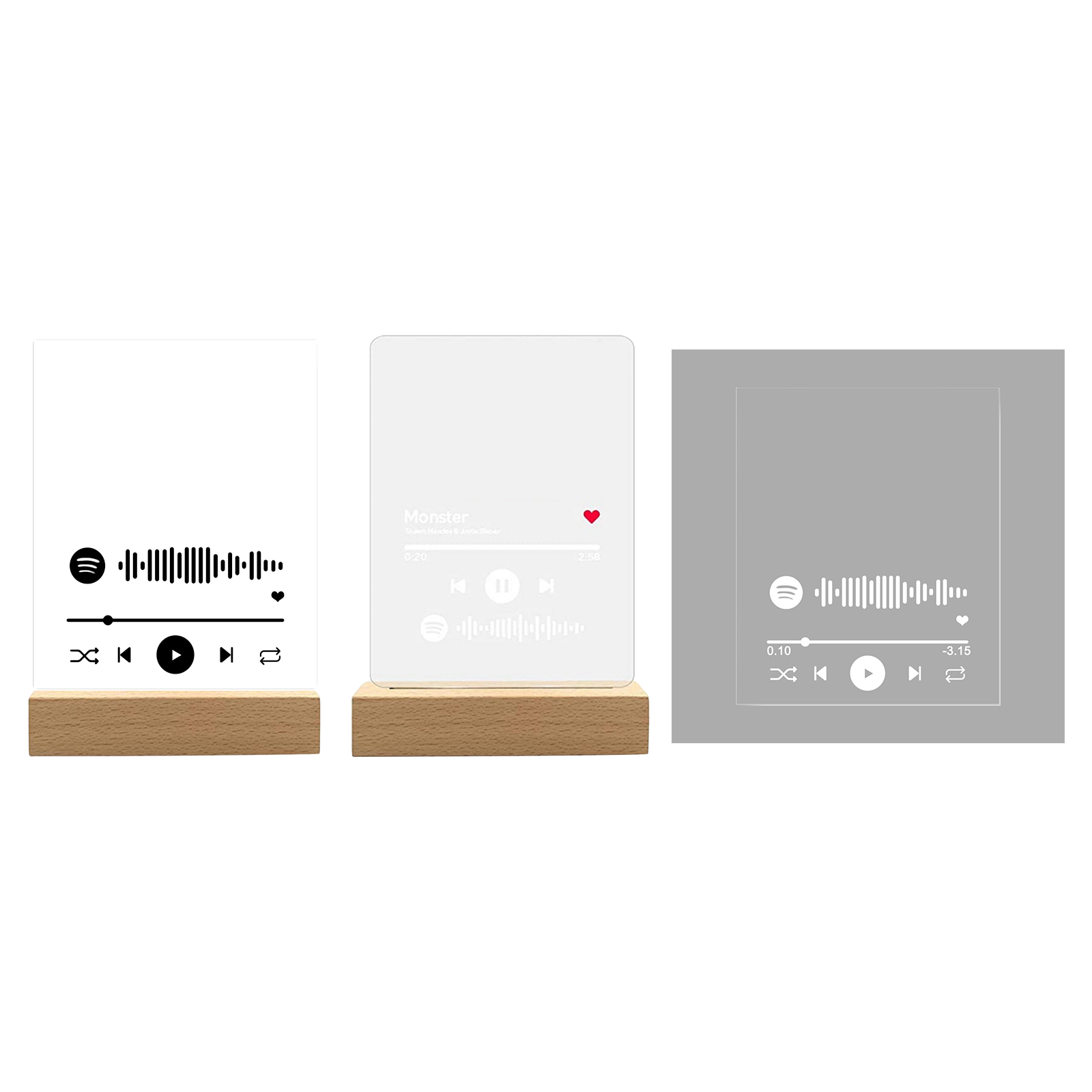 Desktop   Personalized   Acrylic   Song   Cover   Photo   Album   Plaque  