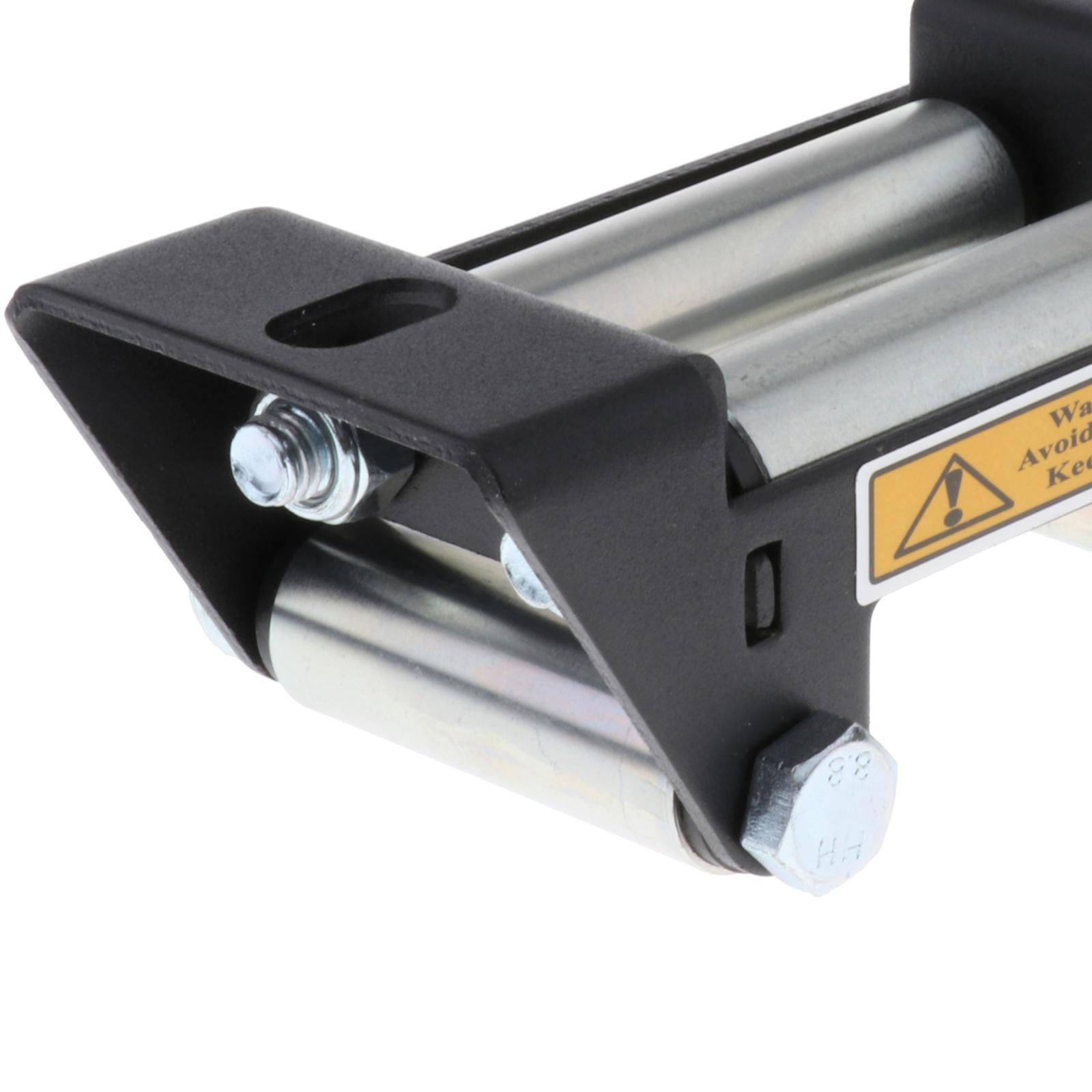 Universal ATV Winch Roller Fairlead Winch Roller Rope Guide Galvanized for ATV Winches Alloy Truck Standard Mount Pattern