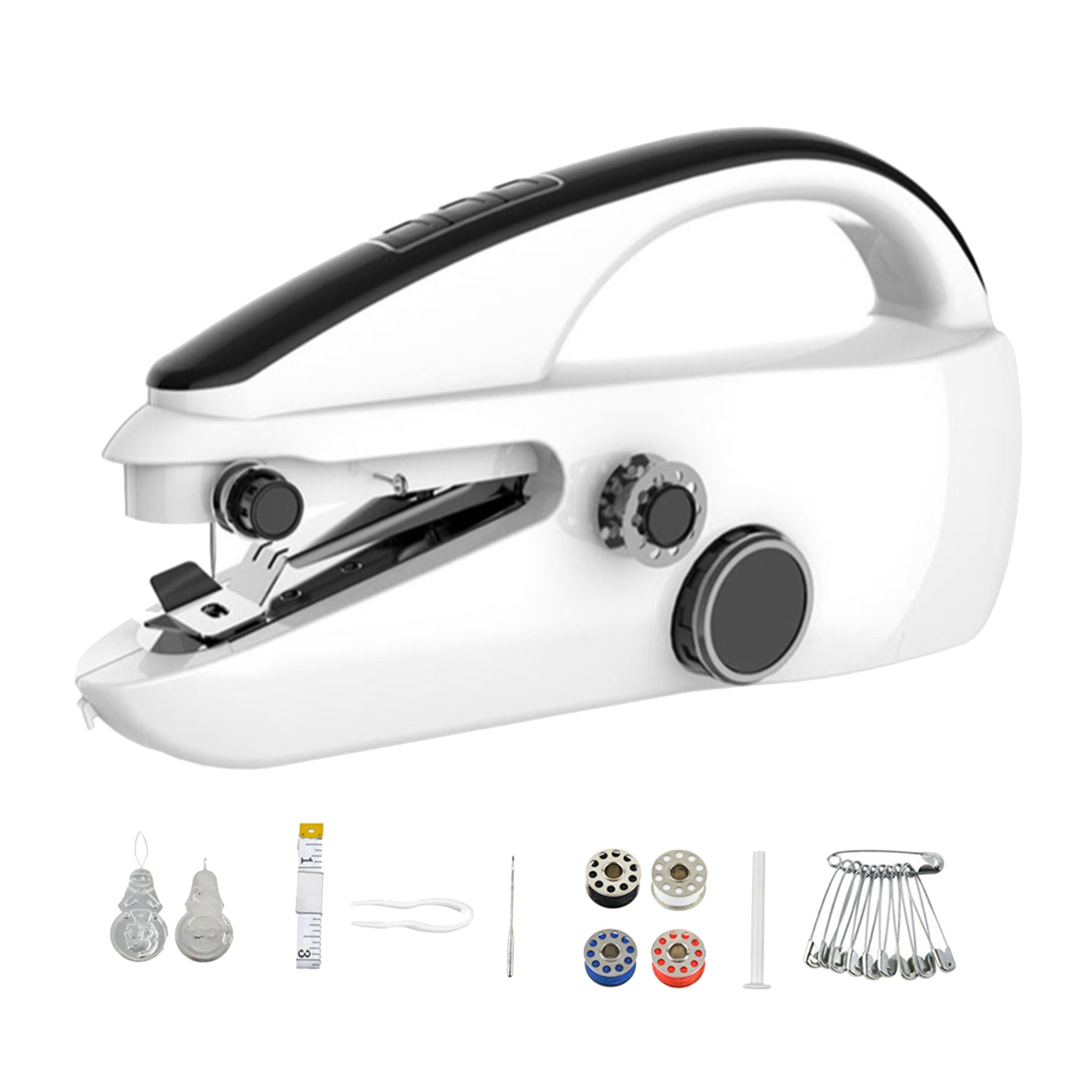 Handheld Mini Electric Sewing Machine Single Speed Adjustment With Light Household Portable Needlework Handheld Sewing Machine