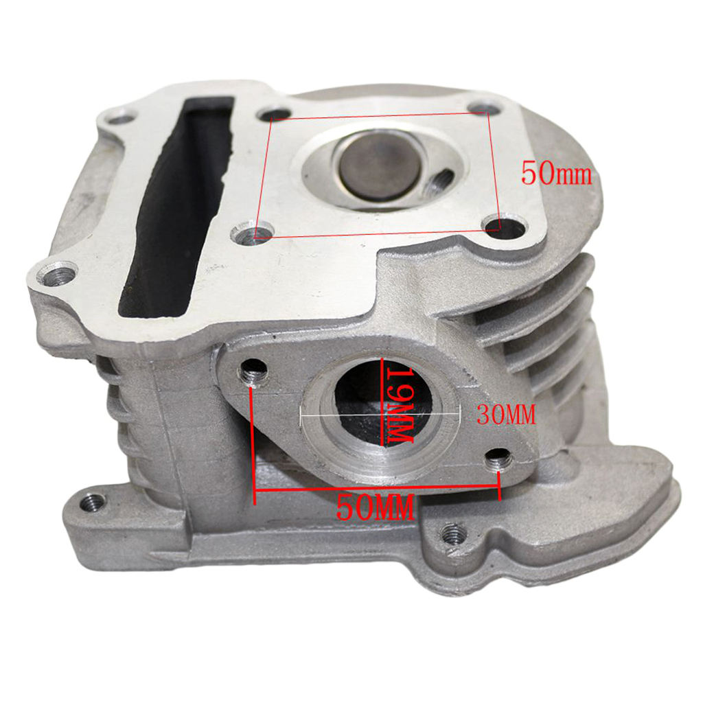 30mm Big Bore Cylinder Head For GY6 50CC Engine Motorcycle Scooter Dirt Bike