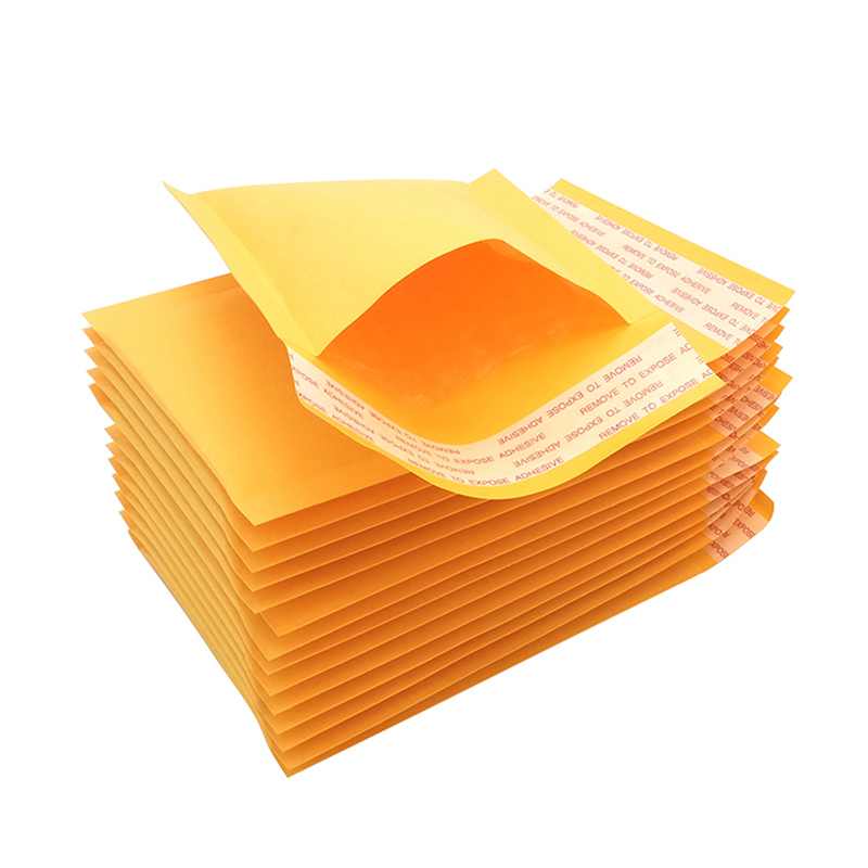 Amarelo Impermeável, Bolha Mailers, Mailing Bags, Embalagem, 50Pcs, 12x18cm