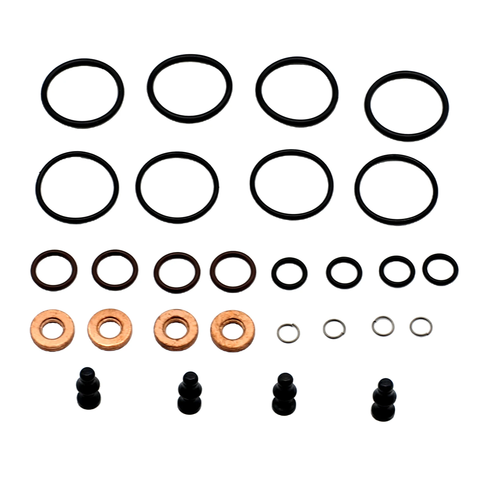 Automobile Engine Fuel System Pump Seal Sealing O Rings Repair Kit Full Set Replacement for Bosch SI-AT28081