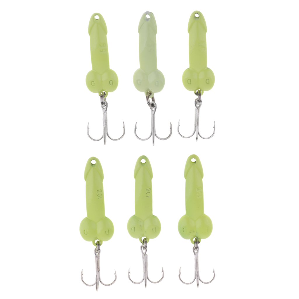 3 Pieces 3.5cm Artificial Bionics Hooks Metal Sequins Luminous Hooks 5g