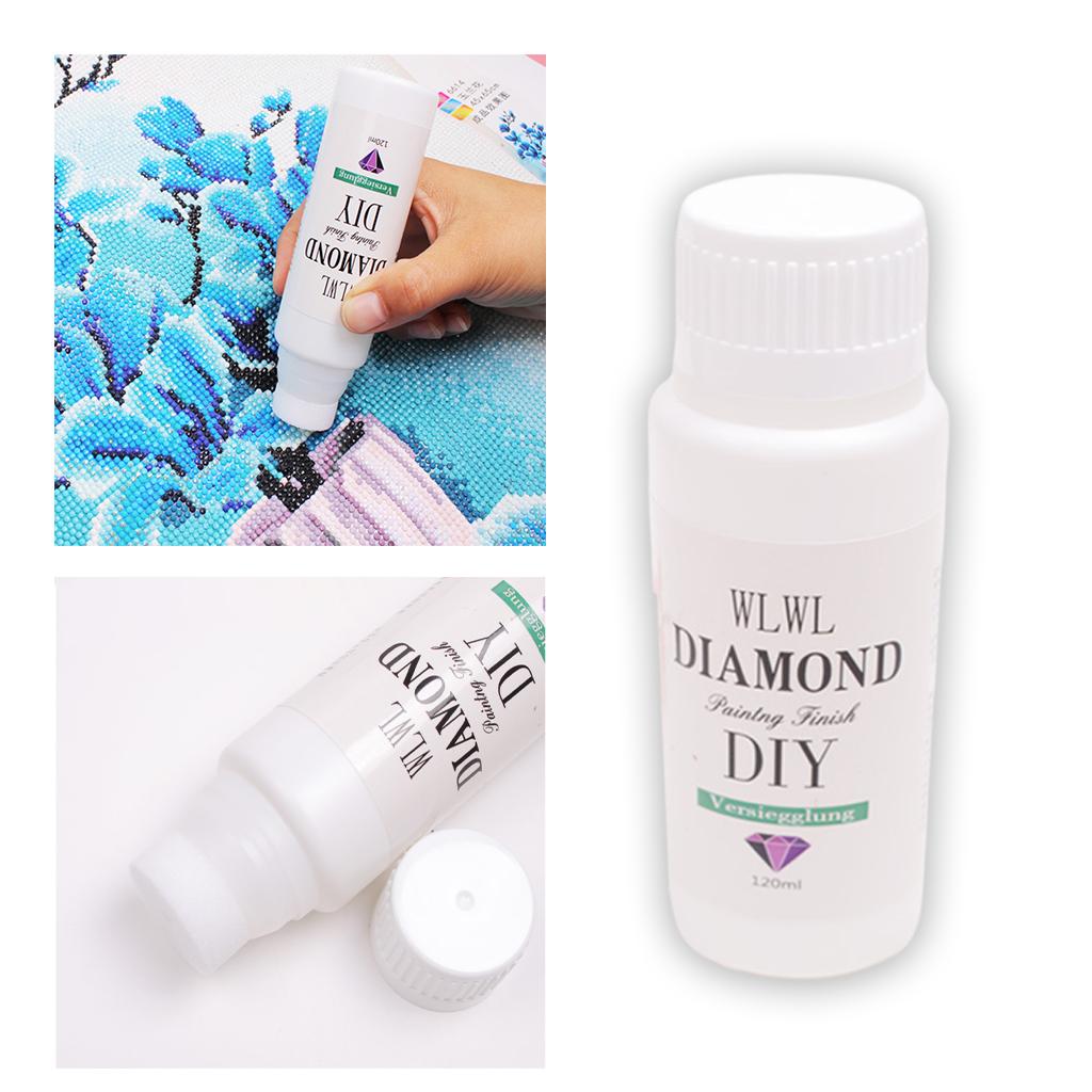 5D Diamond Drawing Sealer Glue Conserver Clear Gloss Shine Effect for Art Crafts Puzzle Glue DIY Handcraft Artwork Accessories