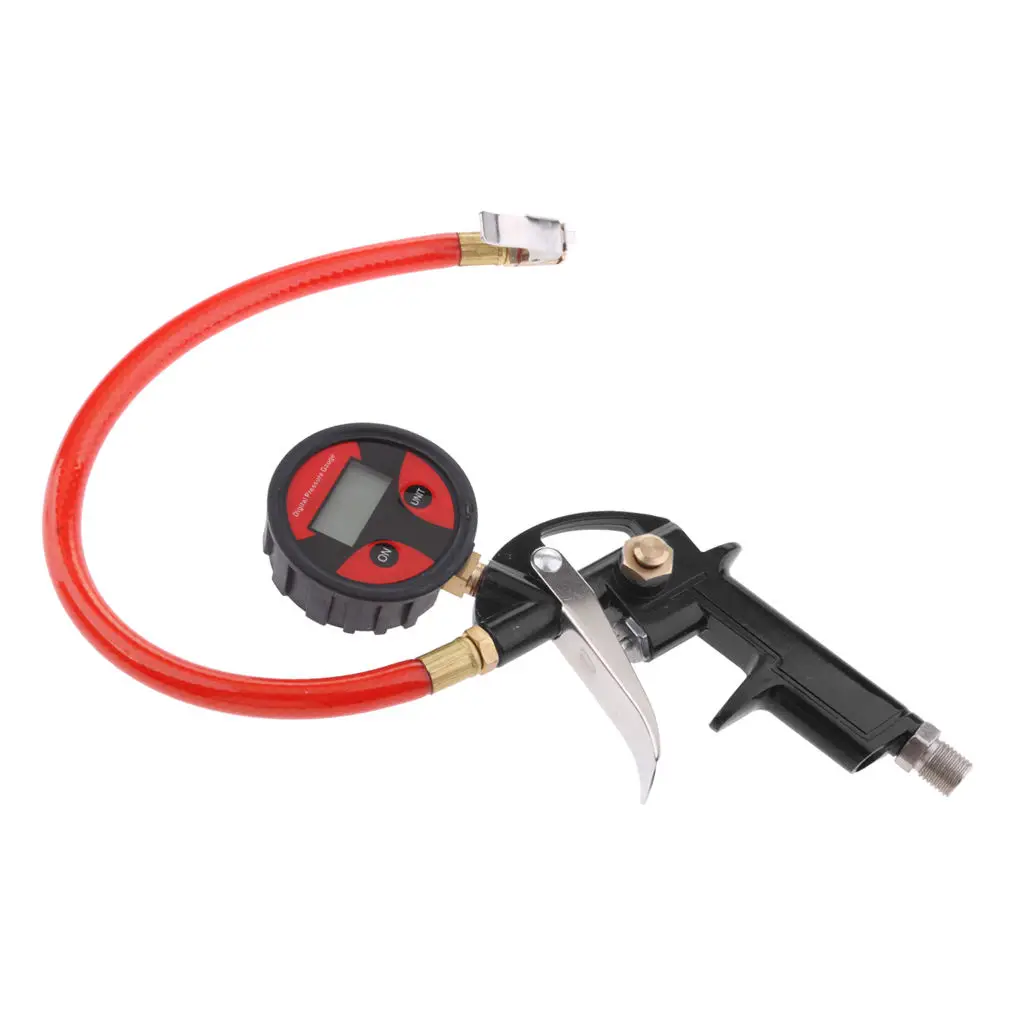 3in 1 LCD Digital Tire Tyre Inflation Inflating Pump Gun With Pressure Gauge