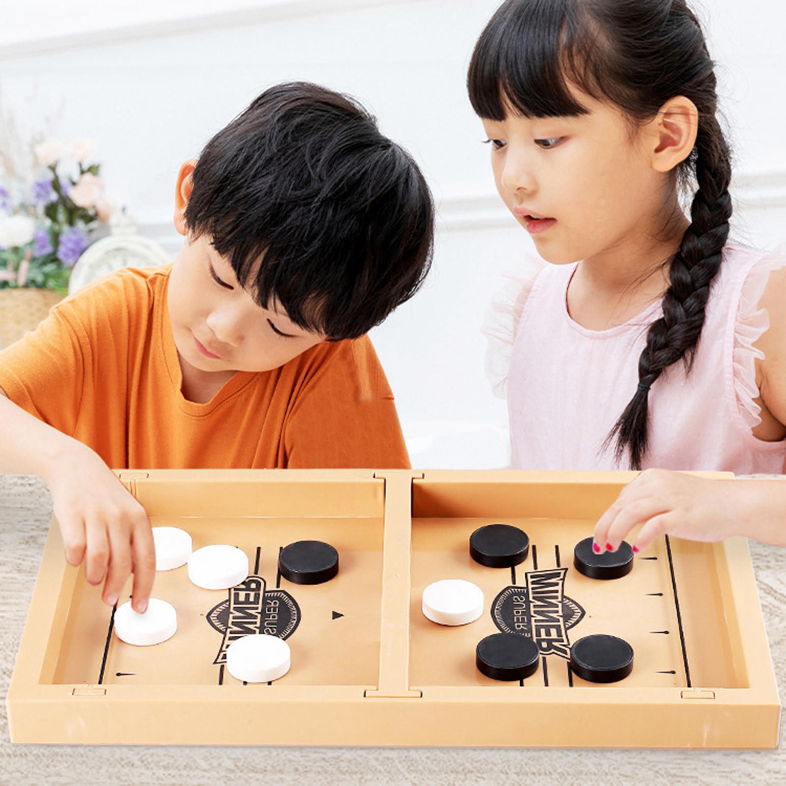 Fast Sling Puck Game,  Board Games Toy, Paced Winner Board Games Toys for Kids &