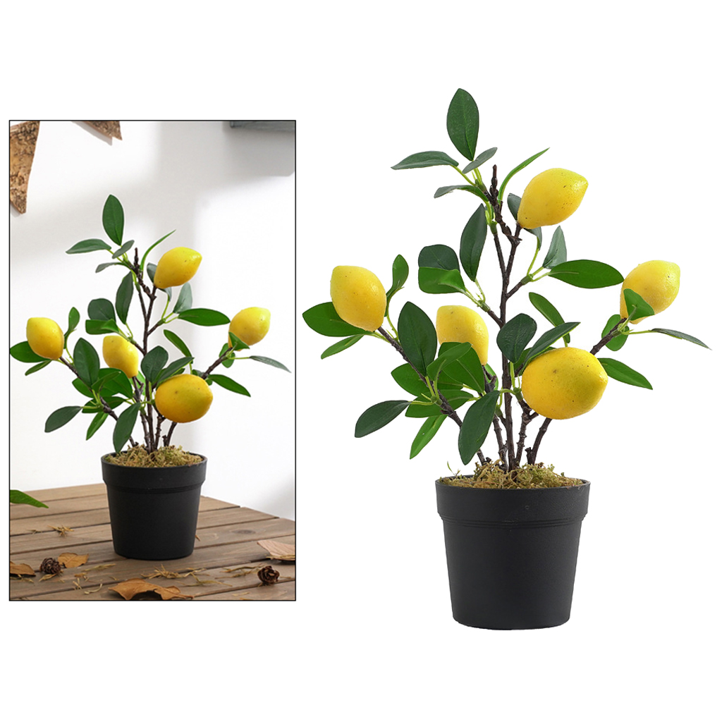Potted Artificial Tree Fruit Plant Bonsai Tree Pot Plants Bonsai Stage for Garden Hotel Wedding Party Decoration Decor