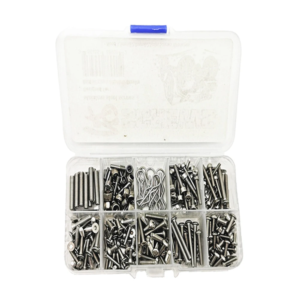 RC Crawler Screws Screw Kit Parts Sets Stainless Steel Durable For SCX-10