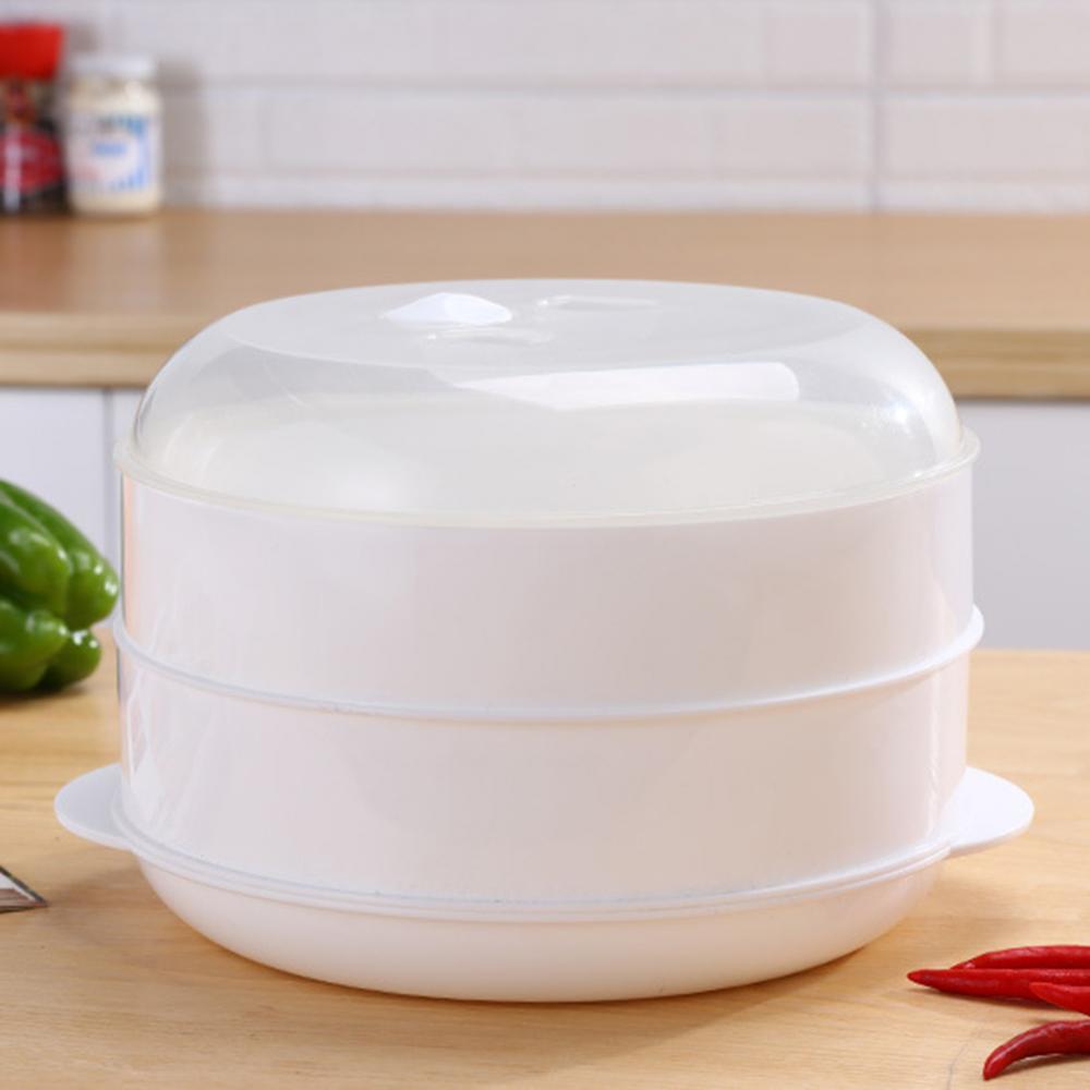 40%HOTRound Single/Double Tier Microwave Food Steamer Kitchen Veggies Fish Cookware 40%HOTRound Single/Double Tier Microwave Food Steamer Kitchen Veggies Fish Cookware