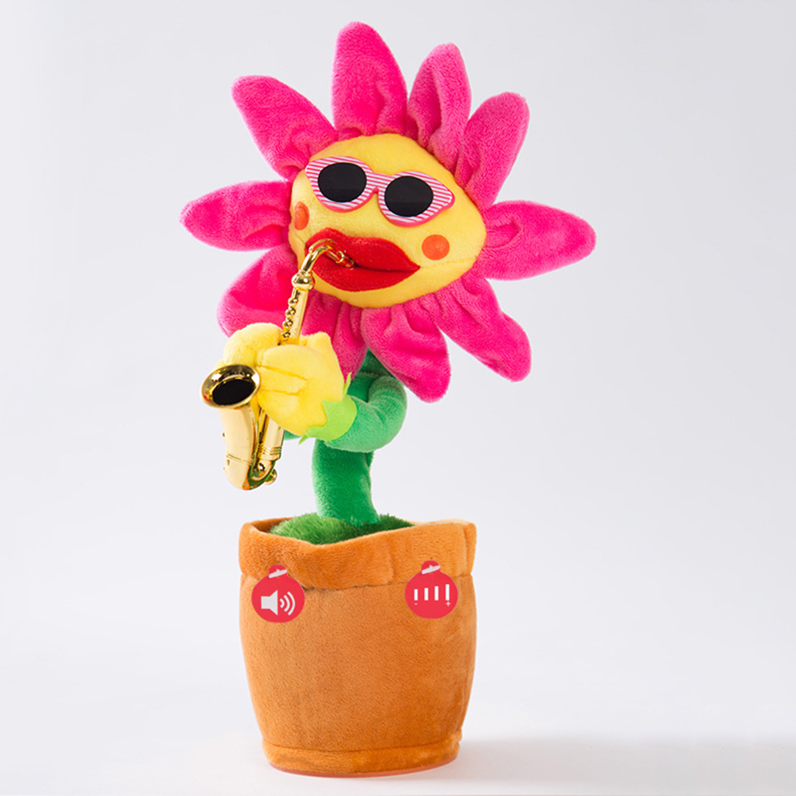 Flowers  Funny Music Plush Toy 120 Songs Battery Powered