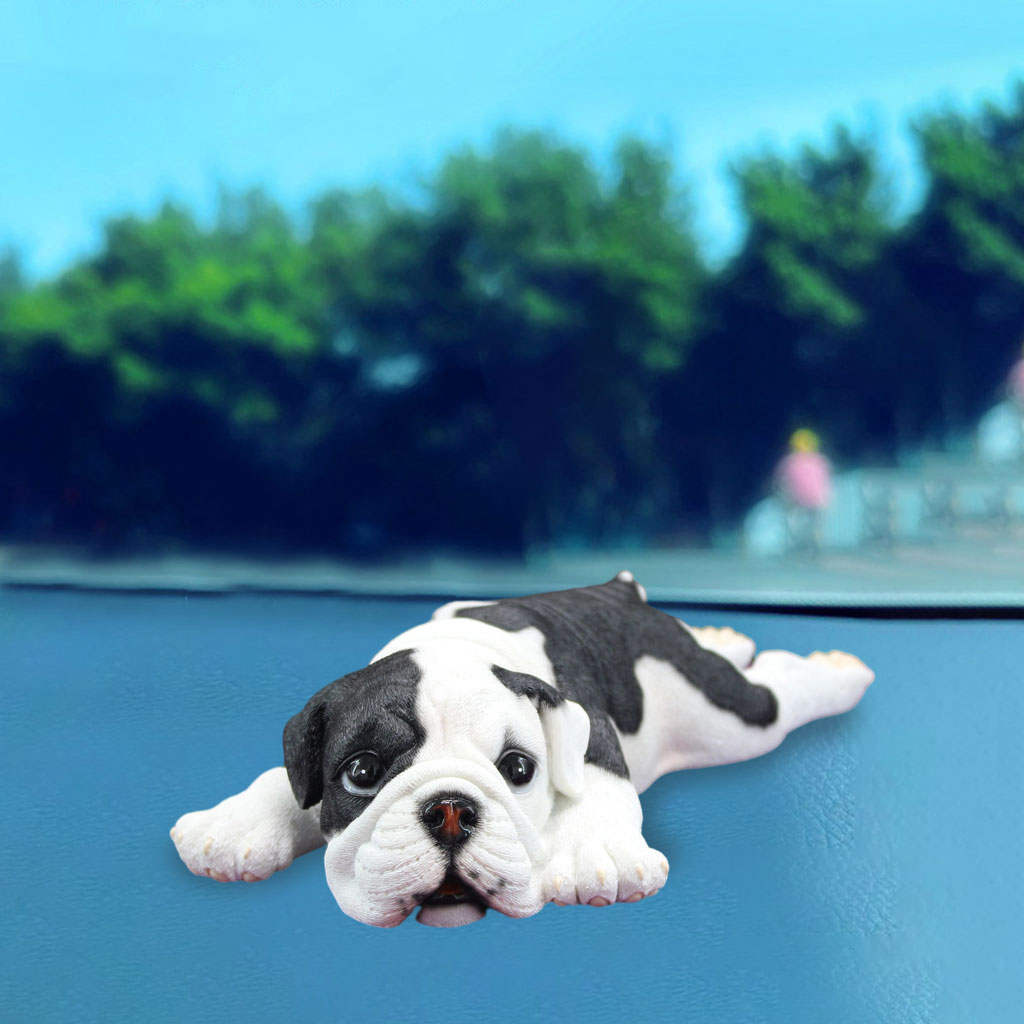 Simulation   Figures Dog Model Lying and Sleepy Figures Desktop Decoration Collection Birthday Game Party Supplies