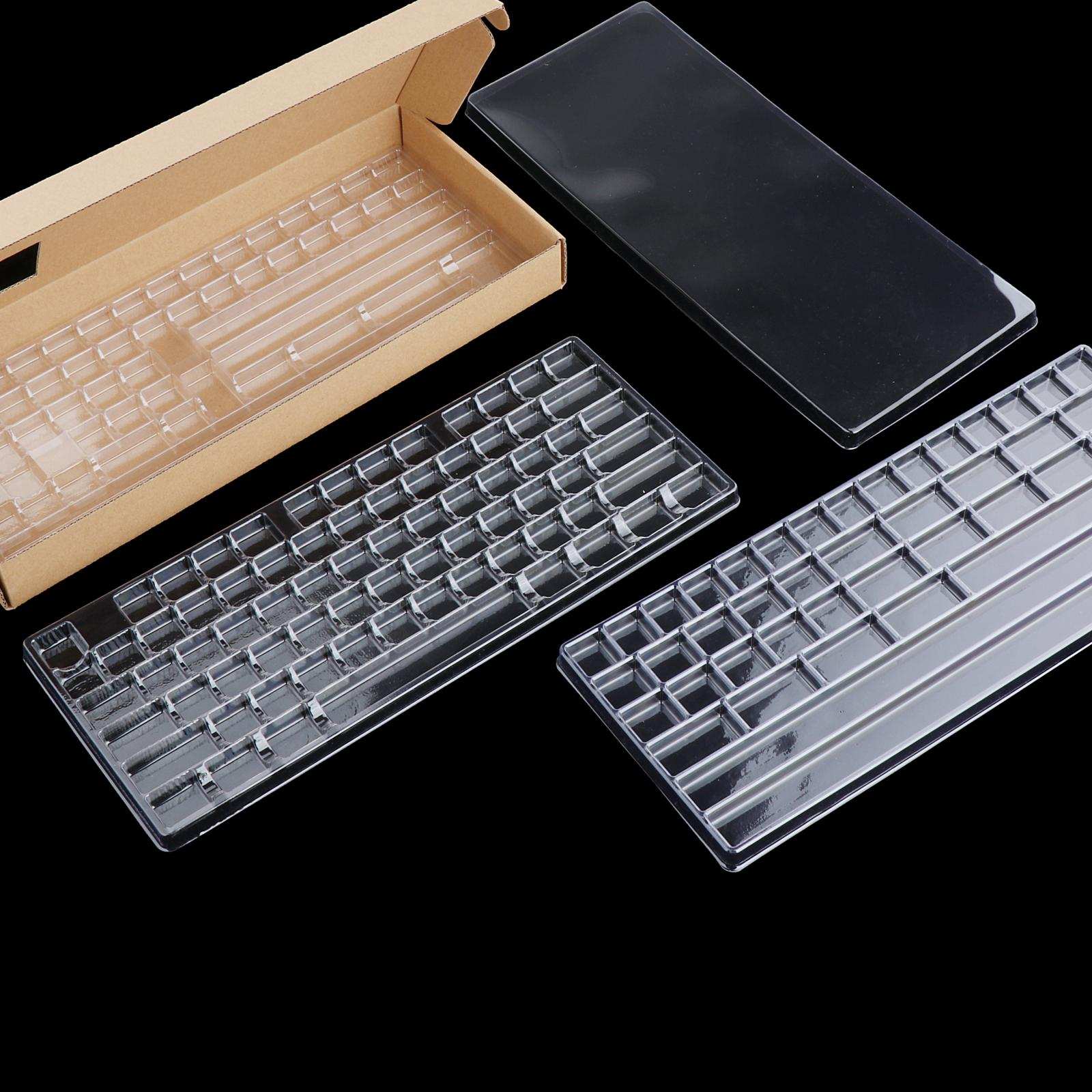 3 Layers Keycap Storage Box Dustproof Compartment Keyboard Set Organizer
