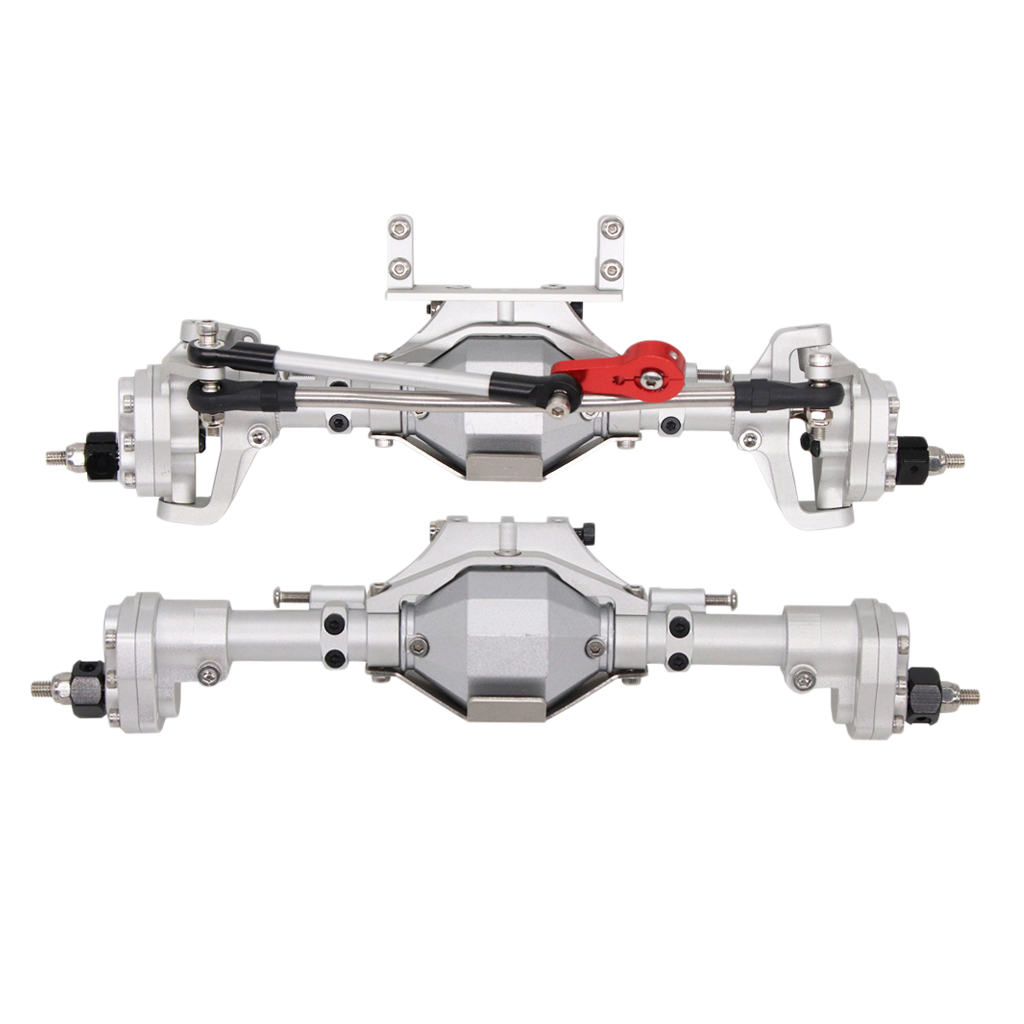 CNC RC Complete Front & Rear Axle for SCX10 313mm Wheelbase 1/10 RC Crawler