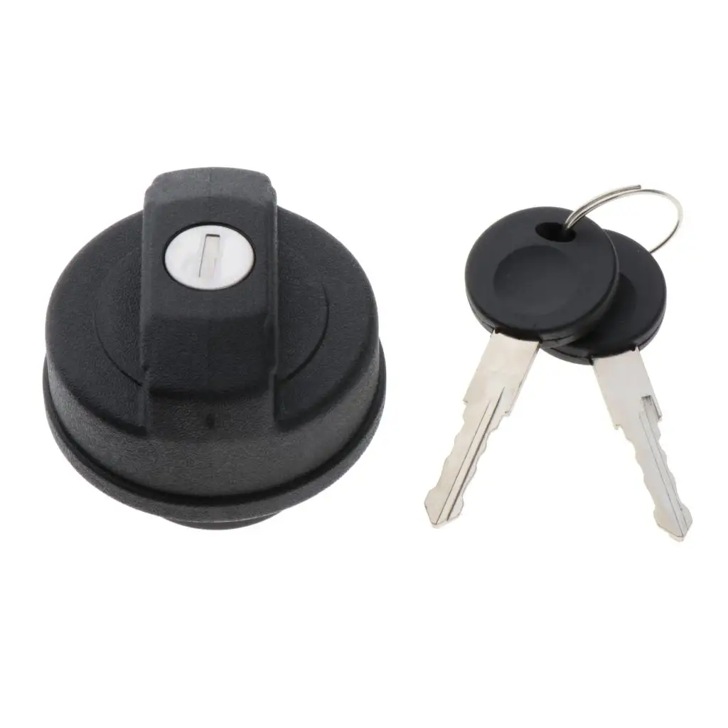 65mm Plastic Car Locking Fuel Cap w/ Keys Car Accessories Black suits for VW