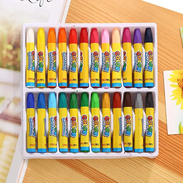 Twist-out wax crayons, 24 colors, Art Story Wooden Colored Pencils Crayons/Water-color  Pens Crayons Water color Supplies Office School - AliExpress