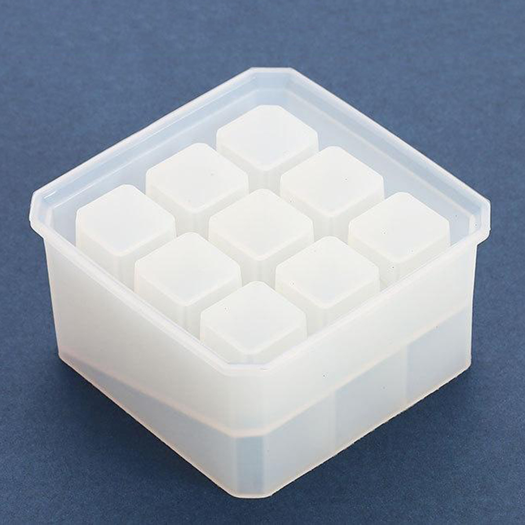 Rectangle/Square 9/12Grid Storage Box Mold Resin Making Mould Casting Craft DIY