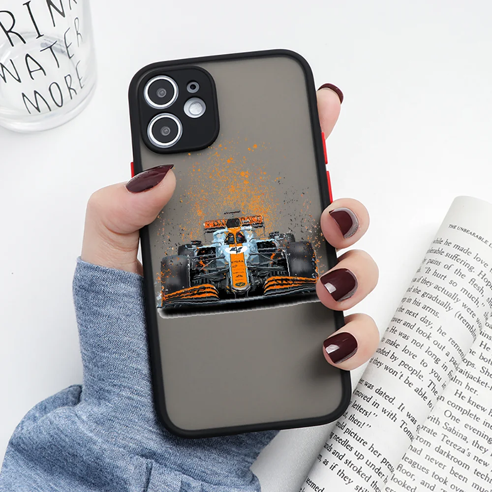 Formula 1 Racing F1 Car Phone Case For iphone SE 2020 6 6S 7 8 11 12 13 Mini Plus X XS XR Pro Max transparent art bumper xr phone case