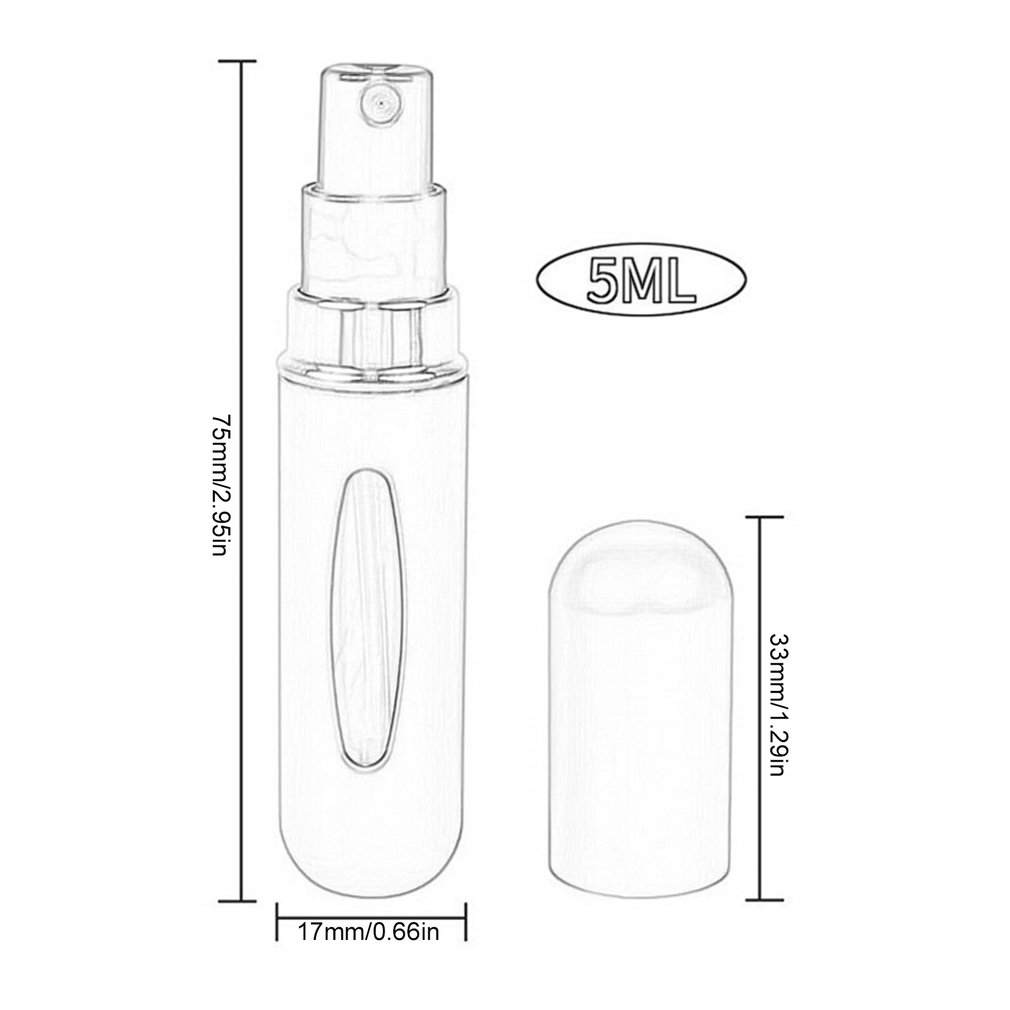 Best of Refillable Mini Perfume Bottle Portable Aluminum Atomizer Refill Perfume Spray Bottle Cosmetic Container For Travel Reviews & Tips - Image 6