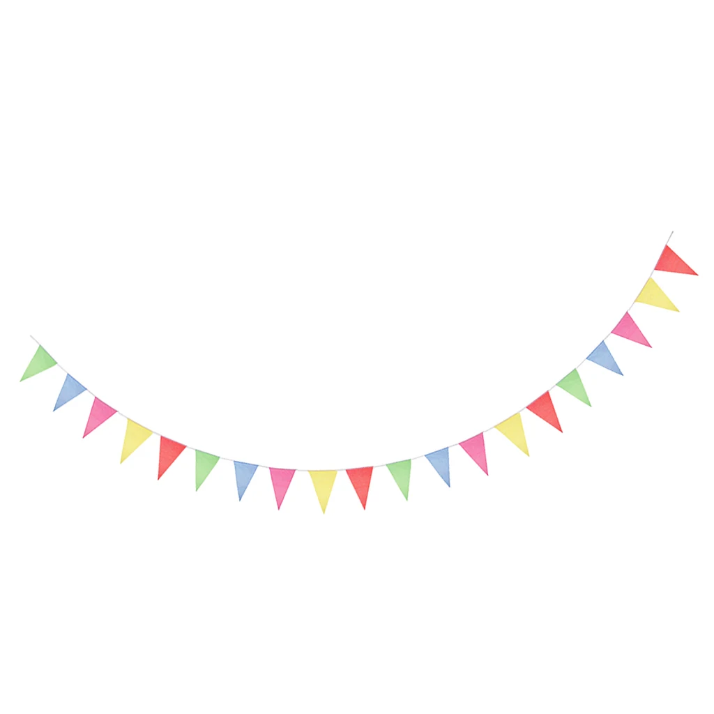 38m Pennant Chain Flag Pennants Decor Party Wedding Event Garland