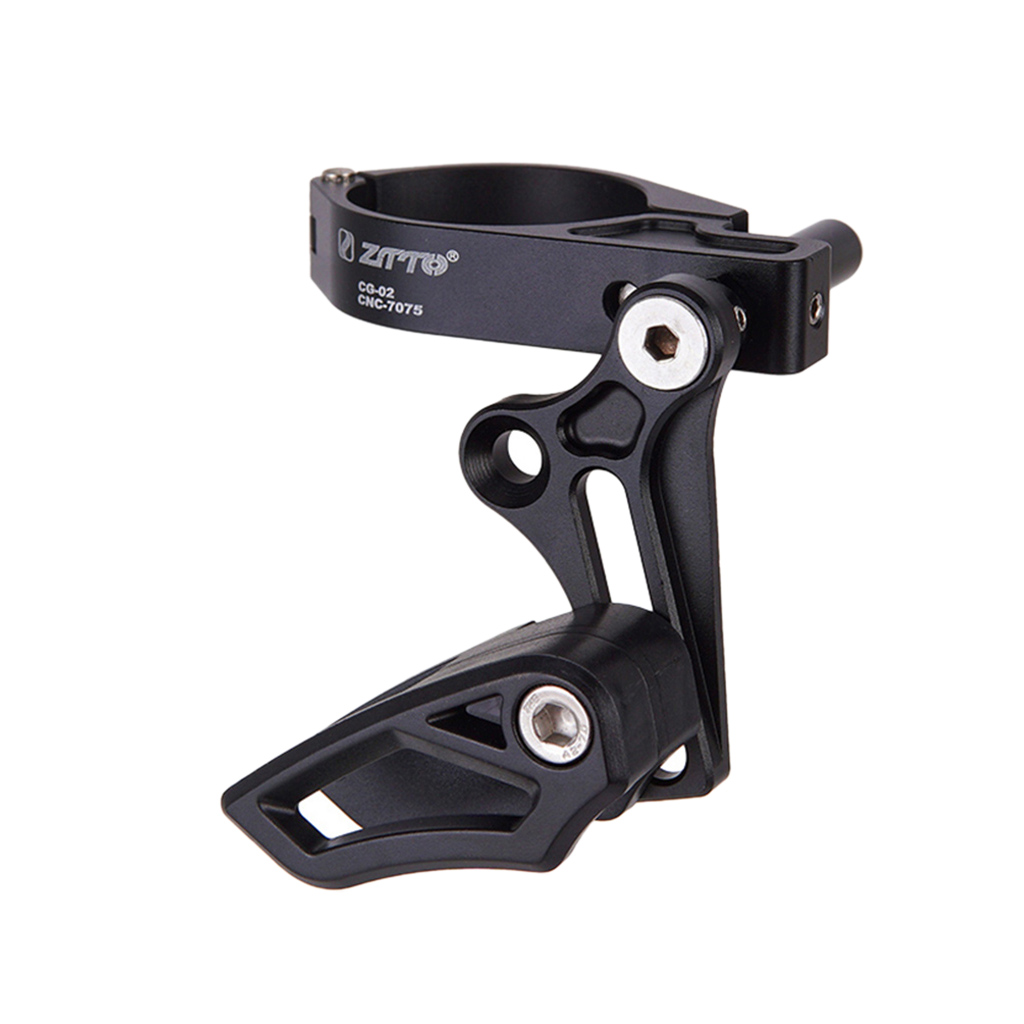 MTB Road Bike Seat Tube Chain Guide, Bicycle Single Speed Chainring Protector, for Clamp on ø31.8-35mm Cycle Frame Tube