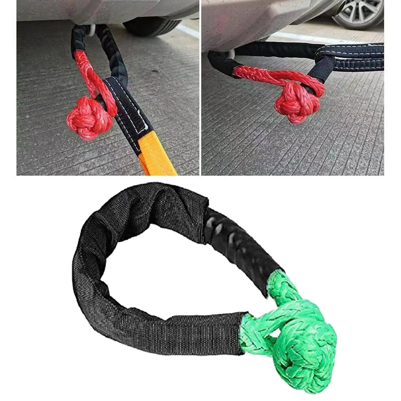 Strength Rope Tow Pull Rope Off-Road Winch Shackle for Car Broke Down