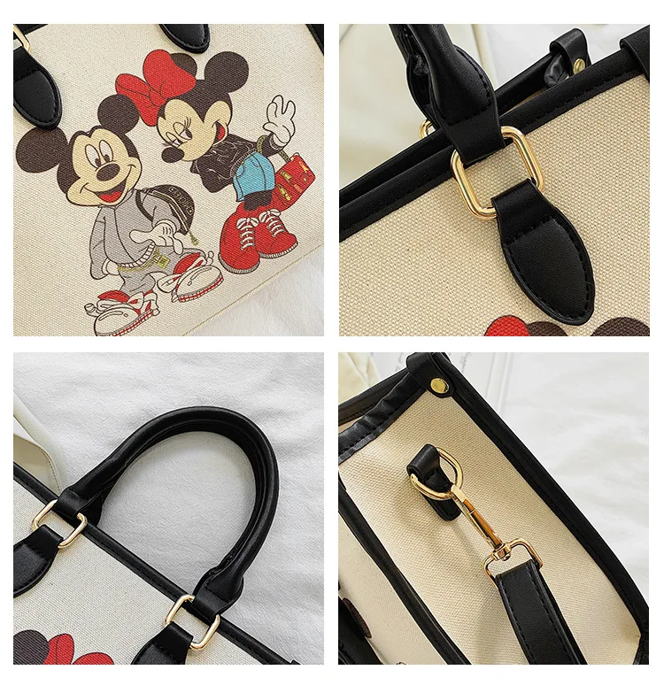 High Quality Disney Mickey Minnie Mouse Women's Shoulder Handbags