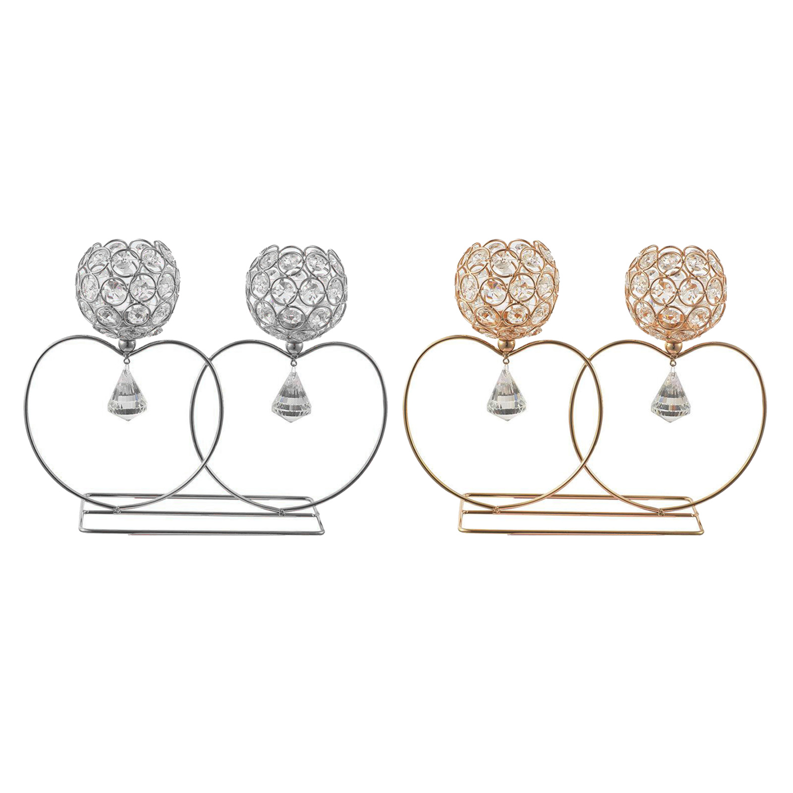 Dining Table Candle Holder, European Candlelight Dinner Props Candle Romantic Iron Plated Table Jewelry Ornaments Candlestic