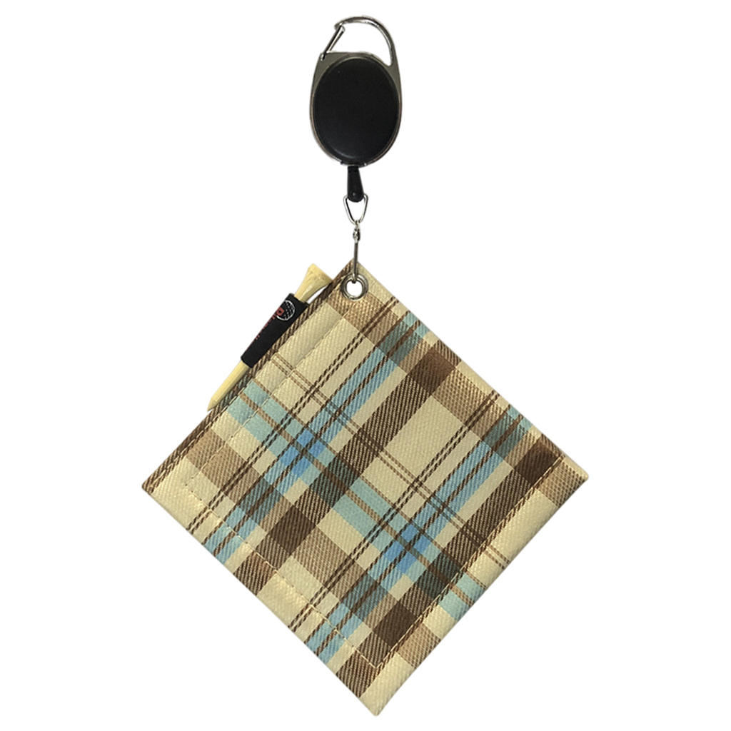 Polyester Golf Ball Cleaning Towel Cleaner with Retractable Keychain Soft Hand Towel for Yoga Sport Family Golf Club Maintenance