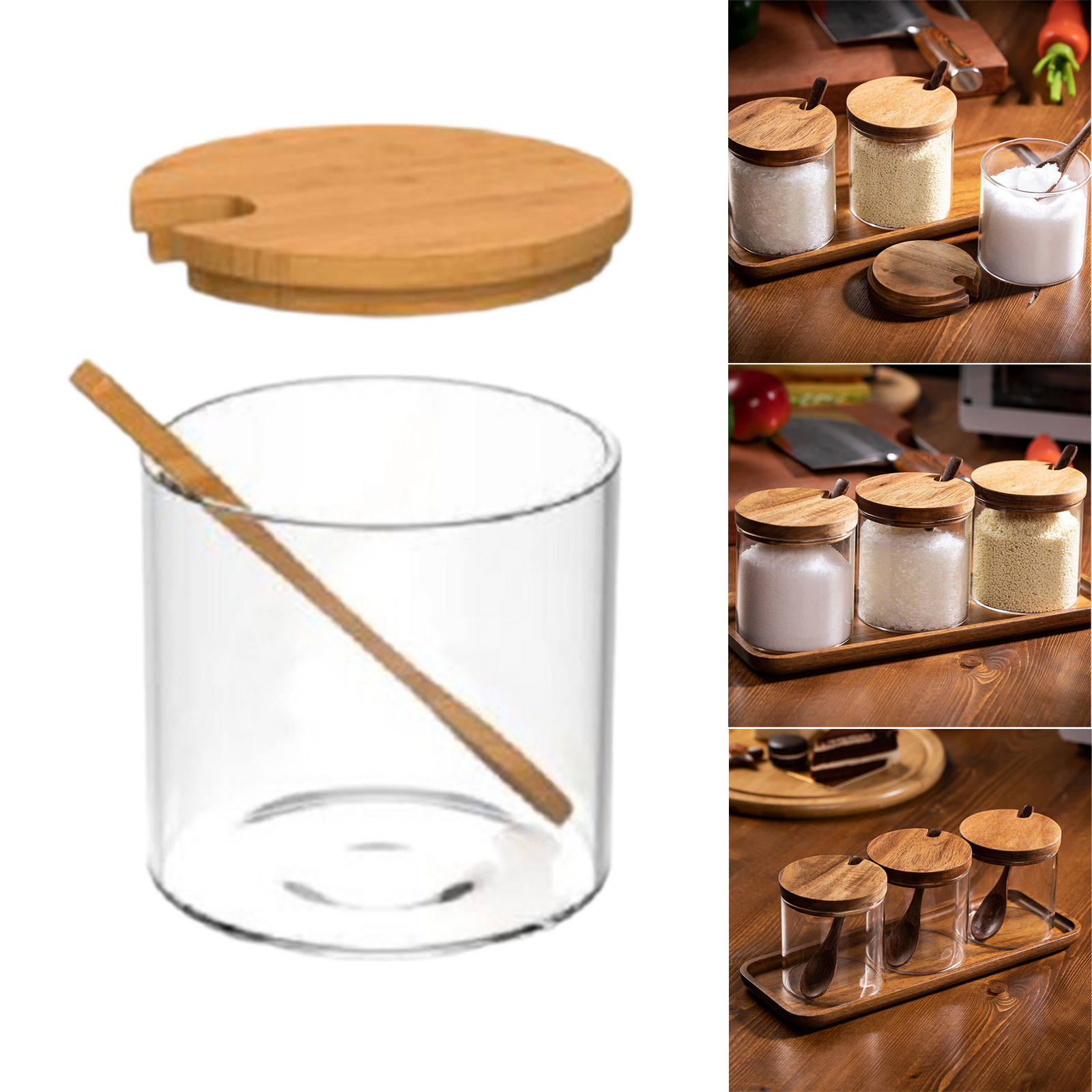 Storage Jar Candy Cookies Bottle Coffee Canister for Grains Herbs Beans