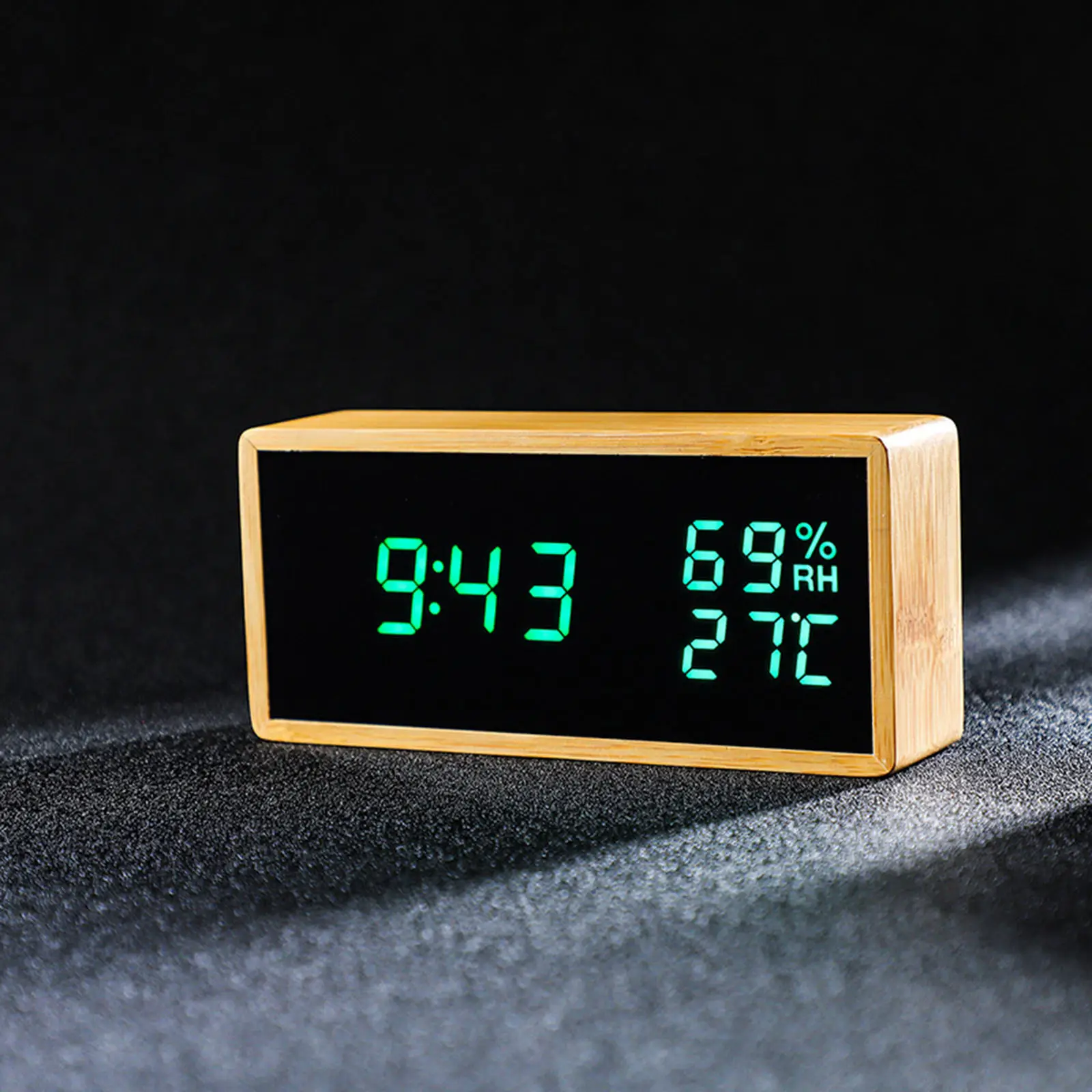 Modern Digital Alarm Clock with Snooze 12/24H Thermometer 5