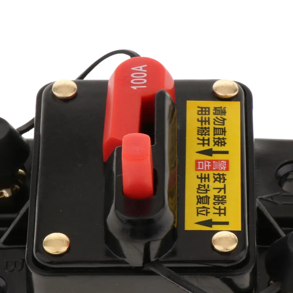 Circuit Breaker Stereo Audio Inline Fuse Inverter 72V,100A F/ Trolling Motor