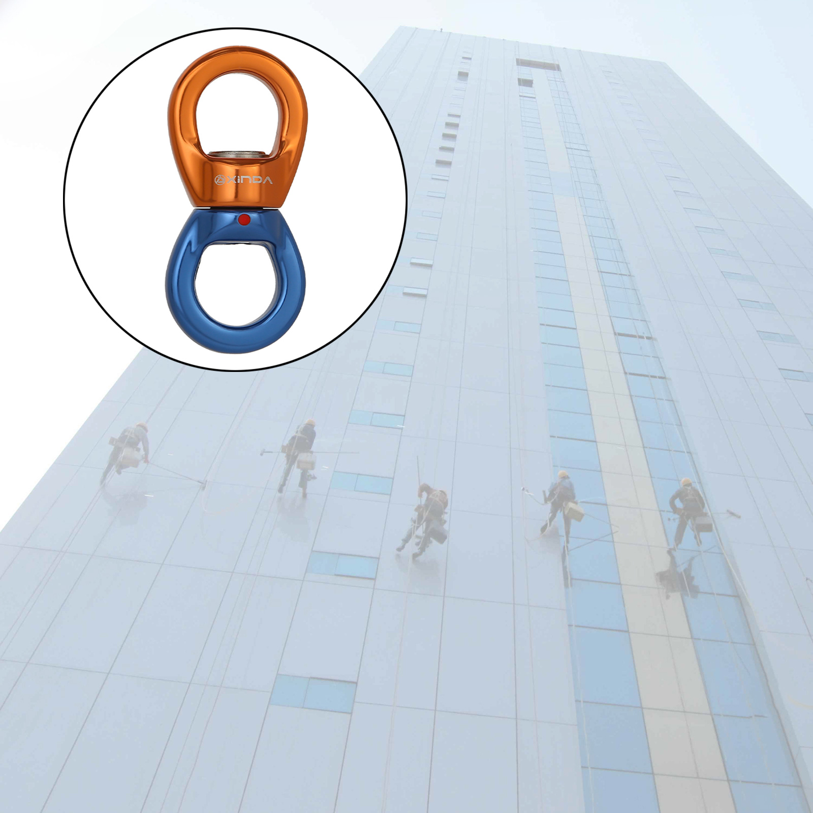 35KN Swing Swivel Rotor Connector Safest Rotational Device ing Accessory for Rock Climbing Mountaineering Rappelling 