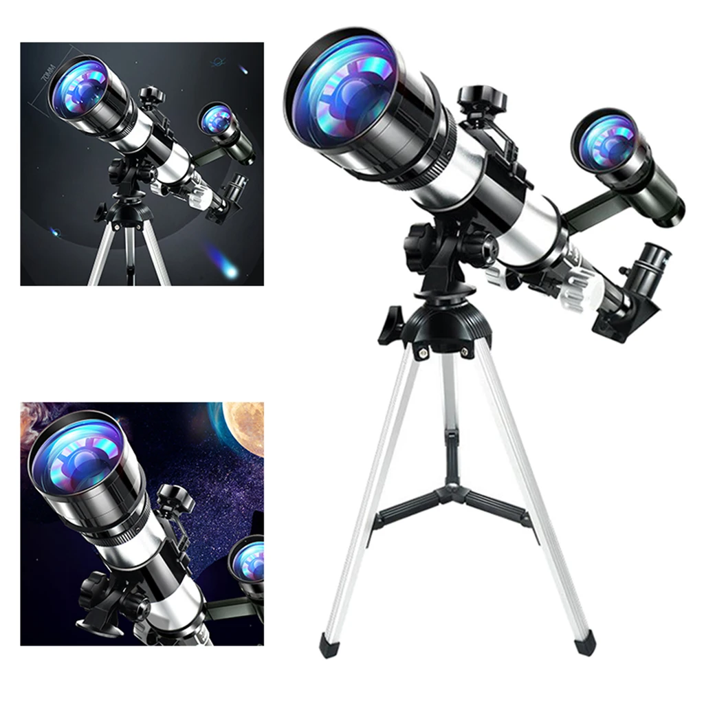 70mm Aperture Astronomical Reflector Telescope Kit With Tripod for Astronomy