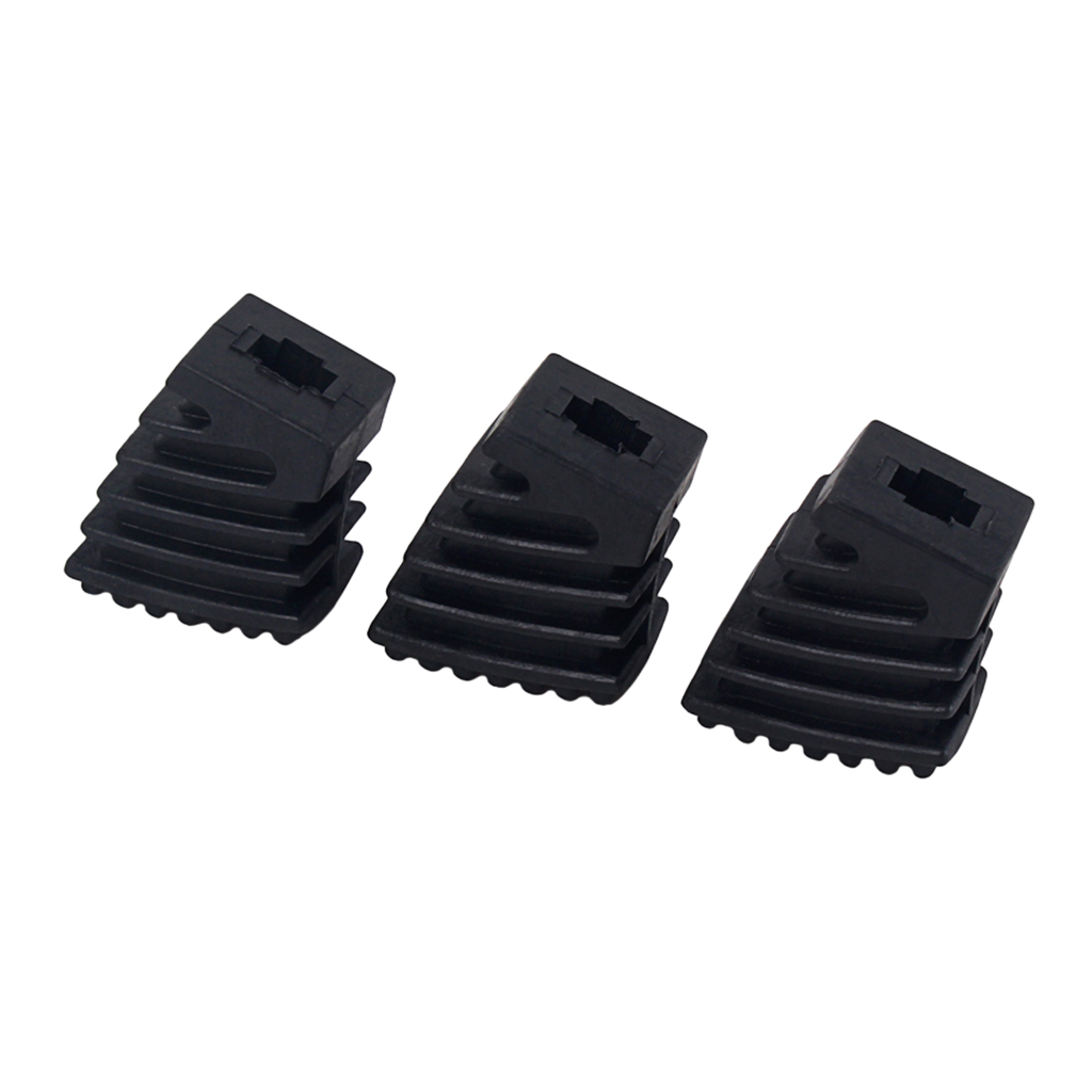3 Pieces Drum Stool Rubber Feet, Drum Stool Accessories - Black