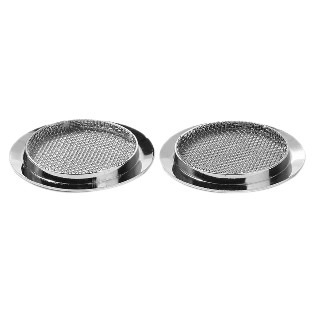 2x Chrome Resonator Guitar Sound Hole Inserts for Guitar Accessories