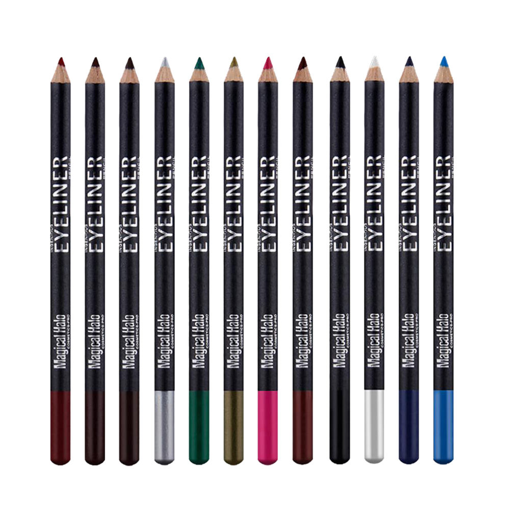 12 Pcs Kajal Pencil  Lipliner Eyeliner Make Up Pen Cosmetics