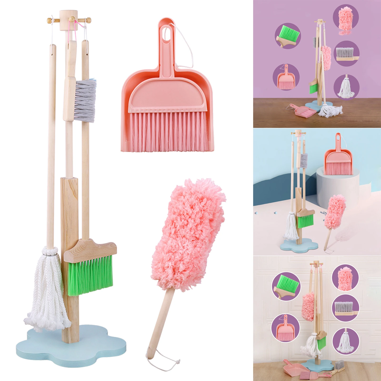 Children Cleaning Tools Dustpan for Kids Girls Boys Housekeeping Housework