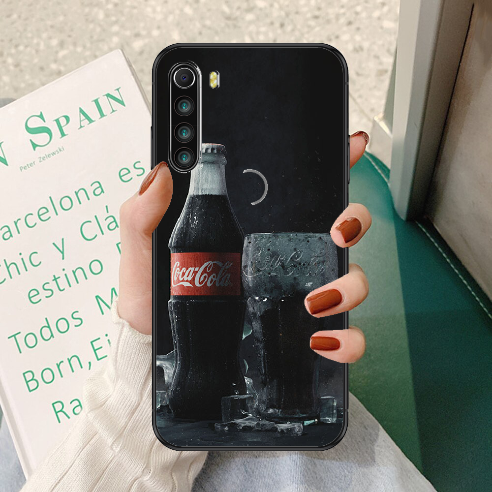 Coca арт Cola кока-колы чехол для телефона Xiaomi Redmi Note 7 7A 8 8T 9 9A  9S K30 Pro Ultra черный 3D мягкая накладка на заднюю панель из крышка  секции аккумулятора довольно | AliExpress