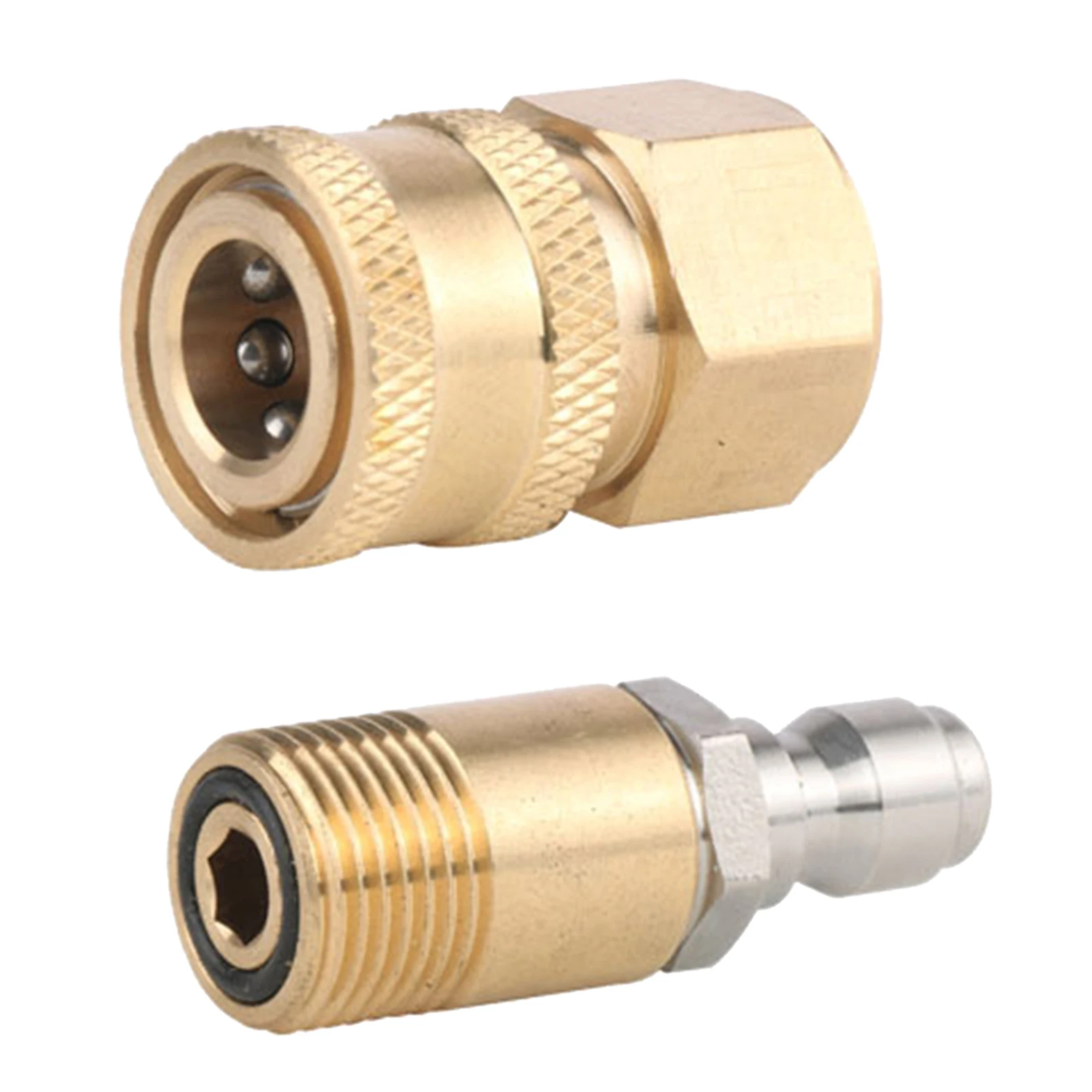 Pressure Washer Twist Type Quick Connector With 22mm Female X 1/4" Female 