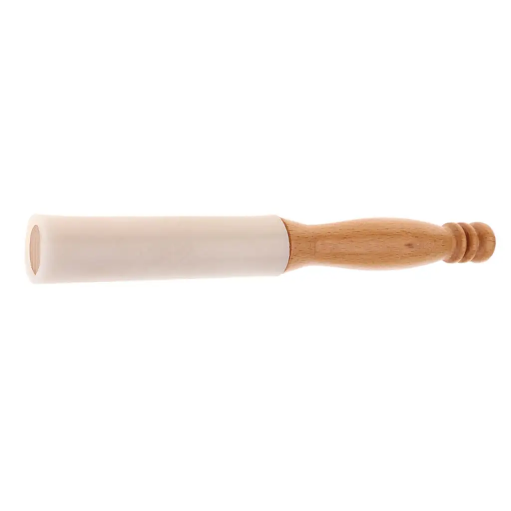 Durable Wood Handle Highest Quality Rubber Mallet Striker for Musical Crystal Singing Bowl Percussion Part