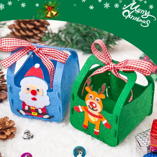 Arts And Crafts for Kids Ages 6-8 under 10 Dollars Christmas Handmade Diy  Non Woven Gift Bag Children's Gift Bag Kindergarten - AliExpress