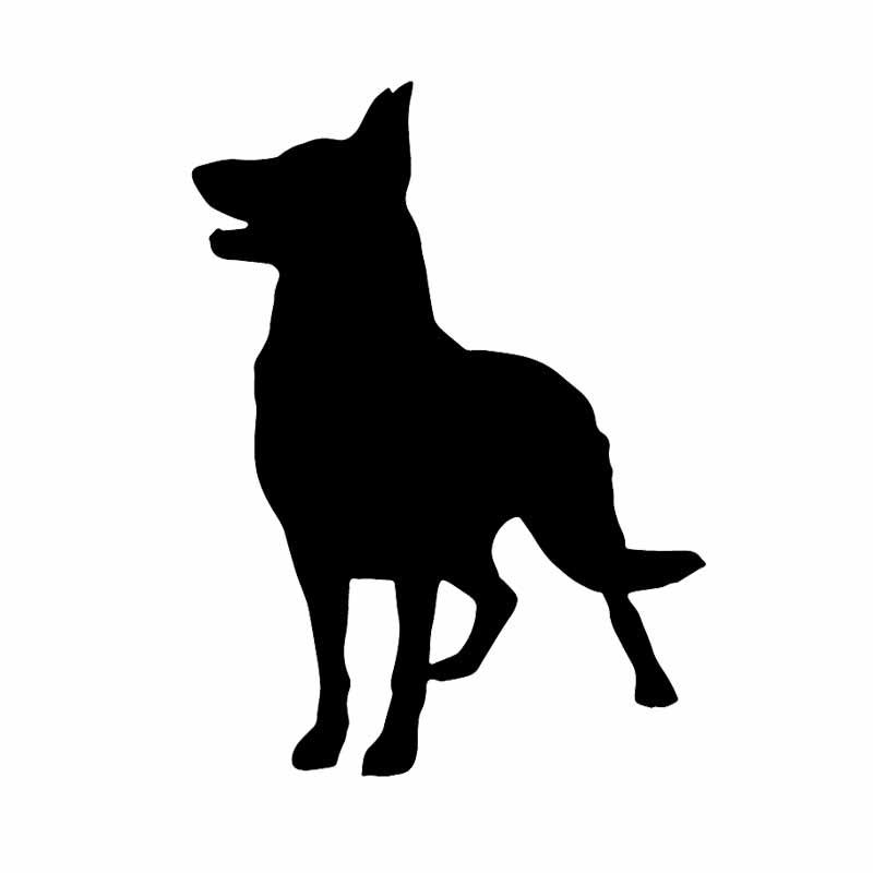 Auto Aufkleber Deutsch Schäferhund Nette Persönlichkeit Aufkleber Wasserdicht und Sonnenschutz Abdeckung Kratzer PVC 15*11cm – Detail 1