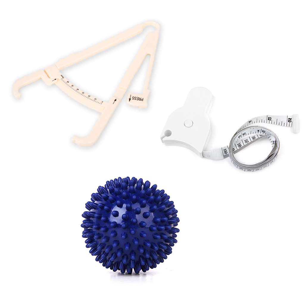 Footful Massage Ball Stimulate the Blood Circulation Massage Muscles Relieve Tension+Body Tape Measure+Body   Tester Caliper