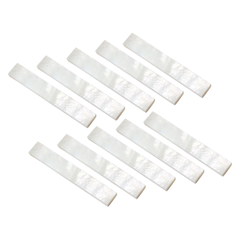 Pack Of 10 Decorate Inlay Material White Mother Of Pearl Shell Blanks 2mm